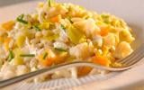 Risotto à l'églefin fumé et aux poireaux