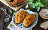 Barquettes d'aubergines au riz