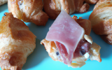 Mini-croissants au Roquefort et jambon