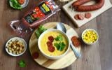 Soupe de maïs au chorizo César Moroni