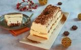 Bluffez vos invités avec cette bûche de Noël Tiramisu très facile à préparer !