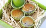 Muffins au citron vert et framboises