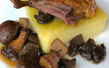 Confit de Canard parmentier aux cèpes