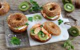 Bretzel-bagels au fromage et Kiwi de l'Adour IGP