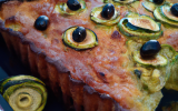 Gâteau de courgettes aux olives