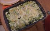 Gratin de courgettes aux ravioles facile