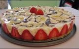 Gâteau aux fraises et crème Chiboust