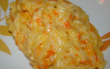 Risotto aux carottes et fromage de chèvre