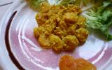 Crevettes aux abricots et lait de coco