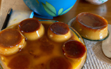 Pudding aux pommes caramélisées et petits beurres