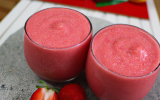 Smoothie fraise gourmand