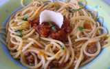 Spaghetti Chèvre Apinard poulet