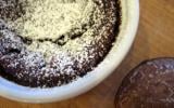 Flan au pain d'épices et au chocolat noir