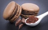 Macarons lisses chocolat