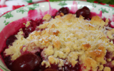 Crumble aux cerises