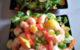 Salade de crevettes exotiques