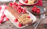 Les 3 façons de faire une chouette bûche de Noël aux framboises