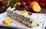 Bûche de Noël orange et chocolat