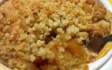 Crumble aux coings et abricots