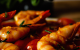 Gambas à la sauce tomate