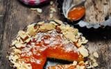 Shortbread tartelettes à l'abricot et aux amandes