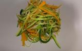 Julienne de courge pleine de naples, courgettes et carottes