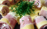 Roulés à la moutarde, jambon et fromage