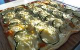 Pizza courgettes / chèvre