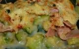 Gratin de courgette au bacon