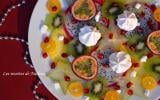 Carpaccio de fruits exotiques, rhum et citron vert