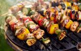 Brochettes de poulet au barbecue