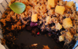 Crumble de boudin noir minute