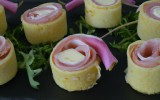 Roulés de jambon aux fromages frais