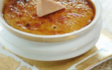 Crème brûlée exotique au foie gras