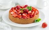 Cheesecake aux fraises maison