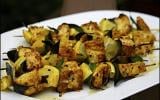 Brochettes de thon à la grecque