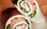 Wraps chèvre et saumon