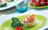 Tartelettes fraises-rhubarbe