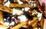 Penne ricotta aubergine