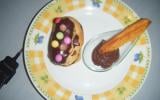 Mini éclairs au chocolat et Smarties