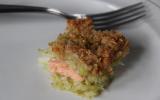 Crumble de saumon aux courgettes