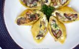 Conchiglioni farcis au lard, champignons et Reblochon