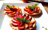 Tartelette fraises nectarines