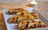 Toasts de pain perdu au foie gras, pomme et spéculoos