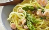 Spaghettis printaniers aux asperges vertes