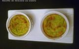 Soufflés de brocolis au comté