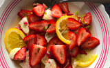 Salade de fraises à la vanille et au citron