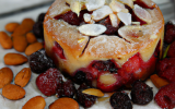 Fondant d'amandes aux fruits rouges