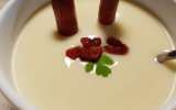 Vichyssoise, copeaux de chorizo