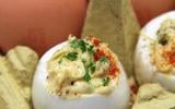 Deviled eggs au roquefort